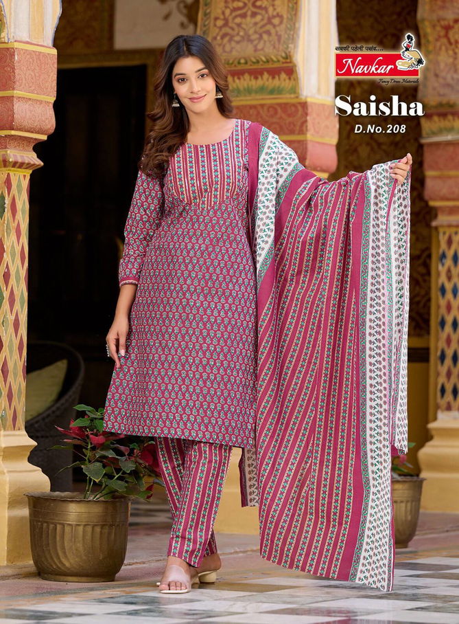 Saisha Vol 2 By Navkar Readymade Cotton Salwar Suits Catalog